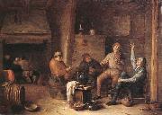 Hendrick Martensz Sorgh A tavern interior with peasants drinking and making music Spain oil painting artist